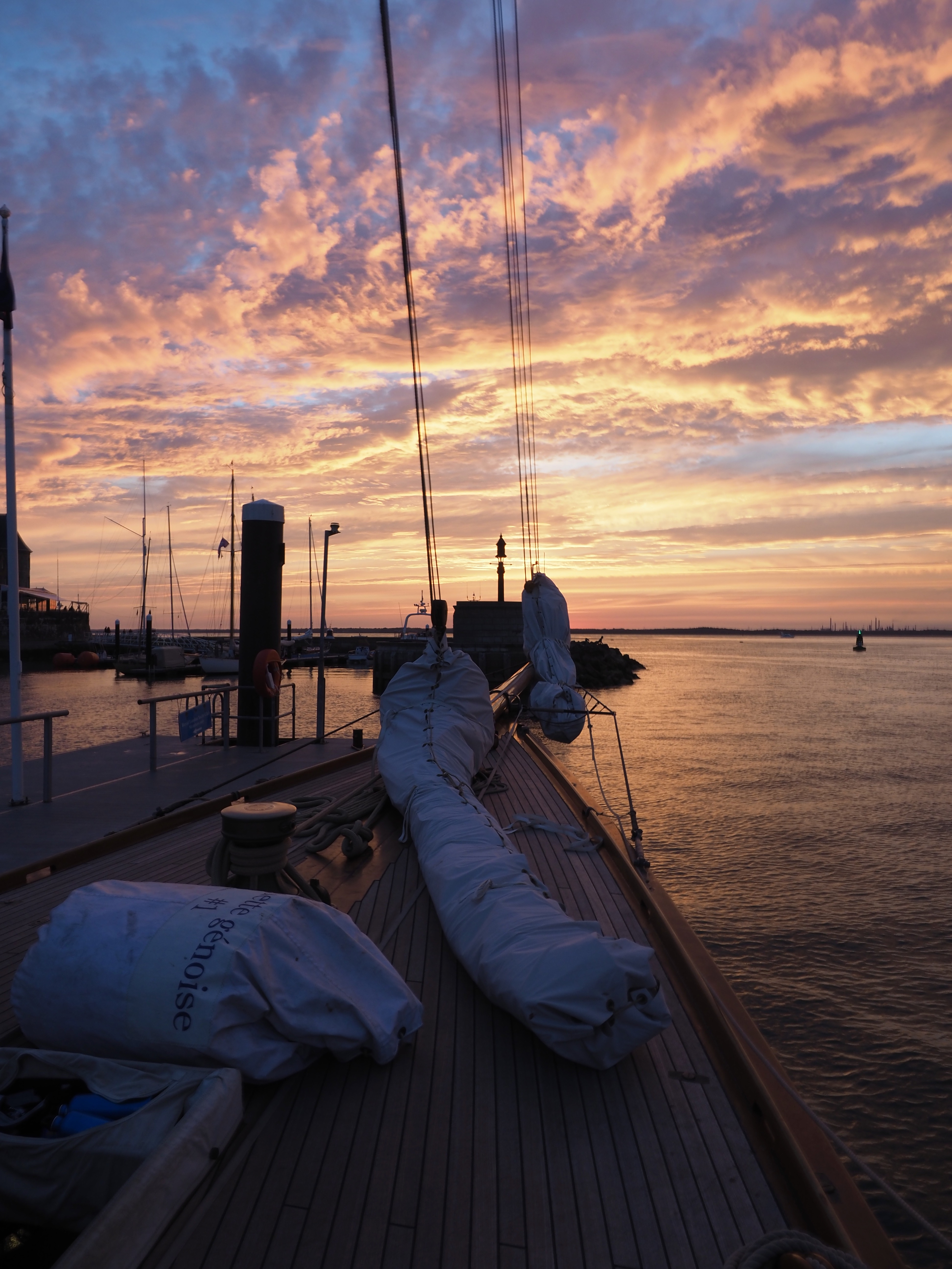 Cowes couché de soleil 